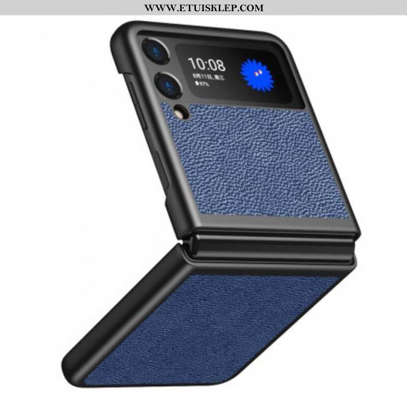 Futerały do Samsung Galaxy Z Flip 3 5G Etui Folio Stylowy Skórzany Projekt